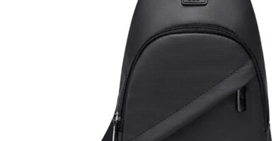 UBORSE Mens Shoulder Bag Mens Sling Bag Chest Bag Travel Chest Bag and Hiking Daypack with Earphone Hole for Business Hiking Cycling Camping UBORSE Mens Shoulder Bag Mens Sling Bag Chest Bag Travel Chest Bag and Hiking Daypack with Earphone Hole for Business Hiking Cycling Camping