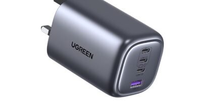 UGREEN USB C Charger 100W MacBook Pro Charger Nexode 4-Port USB C Laptop Charger GaN Charger Compatible with MacBook Pro M3/Air, ThinkPad, Dell XPS 13, Pixelbook, iPad Pro, iPhone 16/15, Galaxy S24