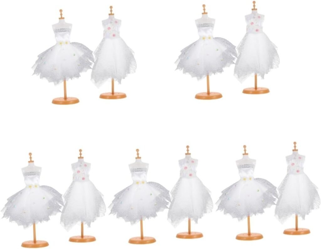 UPKOCH 5 Sets Gauze Skirt Material Package Doll Clothing Fashion Design for Girl Dolls Teen Girl Trendy Clothes Girl Clothes Kid Toy Doll Clothes Clothes Toys Mesh