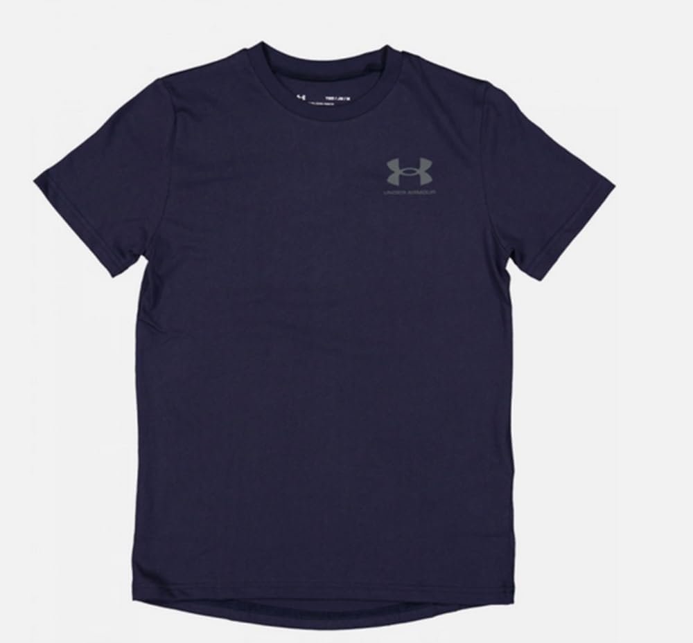 Under Armour Boys UA Left Chest Logo Short Sleeve T-Shirt Under Armour Boys UA Left Chest Logo Short Sleeve T-Shirt