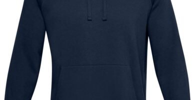 Under Armour Mens Rival Cotton Blend Raglan Lightweight Fleece Hoody