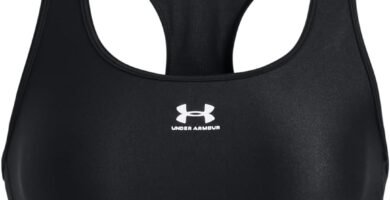 Under Armour Womens HeatGear Mid Padless Sports Bra Under Armour Womens HeatGear Mid Padless Sports Bra