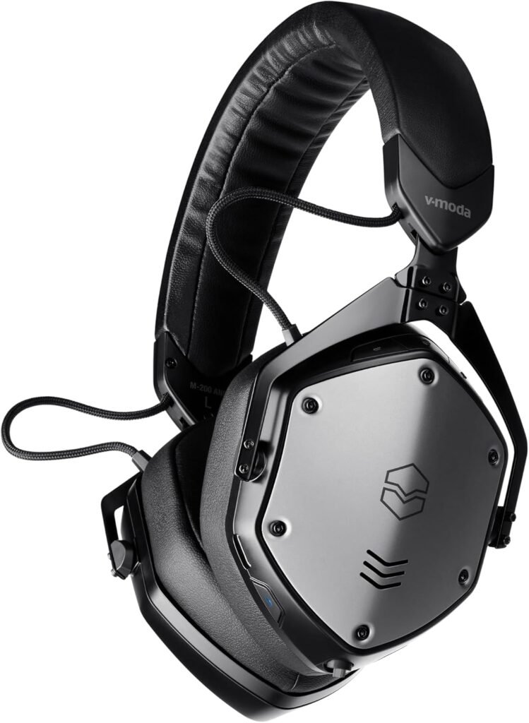 V-Moda M-200 Anc Noise Cancelling Wireless Bluetooth Over-Ear Headphones with Mic for Phone-Call