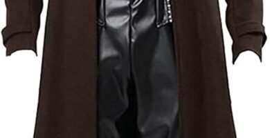 Victorian Goth Jacket for Mens Winter Fall Long Sleeve Neck Slim Tunics Jacket Windbreaker Outfit Mens 2024