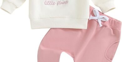 Vioyavo Toddler Baby Girl 2 Pieces Outfit Fall Winter Tracksuit Floral Embroidered Sweatshirt Jumper Elastic Waist Joggers Pants Set Vioyavo Toddler Baby Girl 2 Pieces Outfit Fall Winter Tracksuit Floral Embroidered Sweatshirt Jumper Elastic Waist Joggers Pants Set