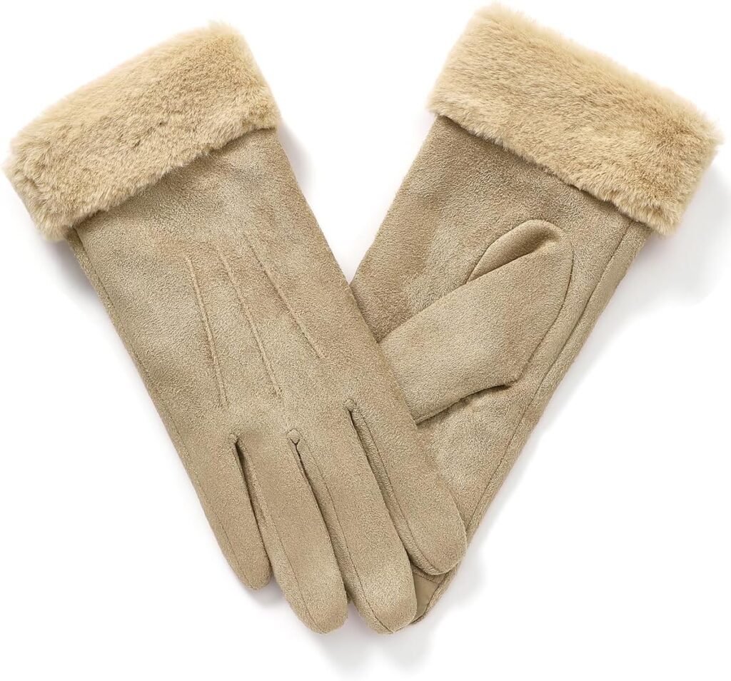 Vislivin Women Winter Warm Gloves Thermal Touchscreen Gloves Fleece Lined Windprooff Outdoor Suede Gloves Vislivin Women Winter Warm Gloves Thermal Touchscreen Gloves Fleece Lined Windprooff Outdoor Suede Gloves