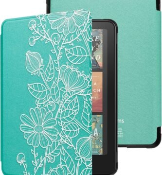 WALNEW Case for 7″ All-New Kindle Paperwhite 12th Gen 2024 and Kindle Colorsoft Signature Edition, Premium PU Leather Protective Cover for Kindle Paperwhite with Auto Wake/Sleep (Mandala)
