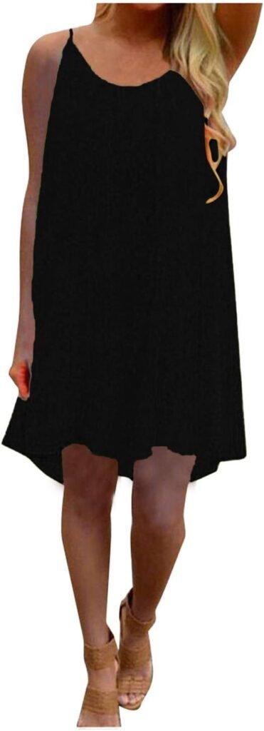 WILLBEST Womens Casual Loose Fit Cute Floral Dresses Cross Short Sleeve Maxi Long Summer Beach Tiered Flowy Dresses