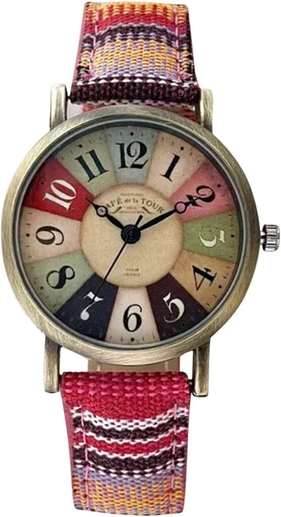 Watches For Women With Multicolour Rainbow Pattern Women Simple Watches Girls Teenager Fashion Elegant Classic Casual Analogue Wrist Watches for Ladies