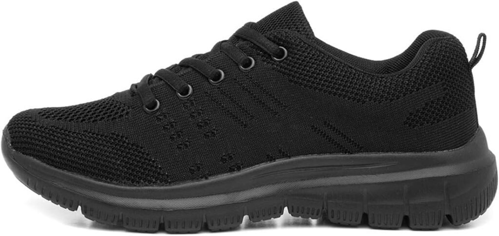 Womens Black Lace Up Flat Trainer Womens Black Lace Up Flat Trainer