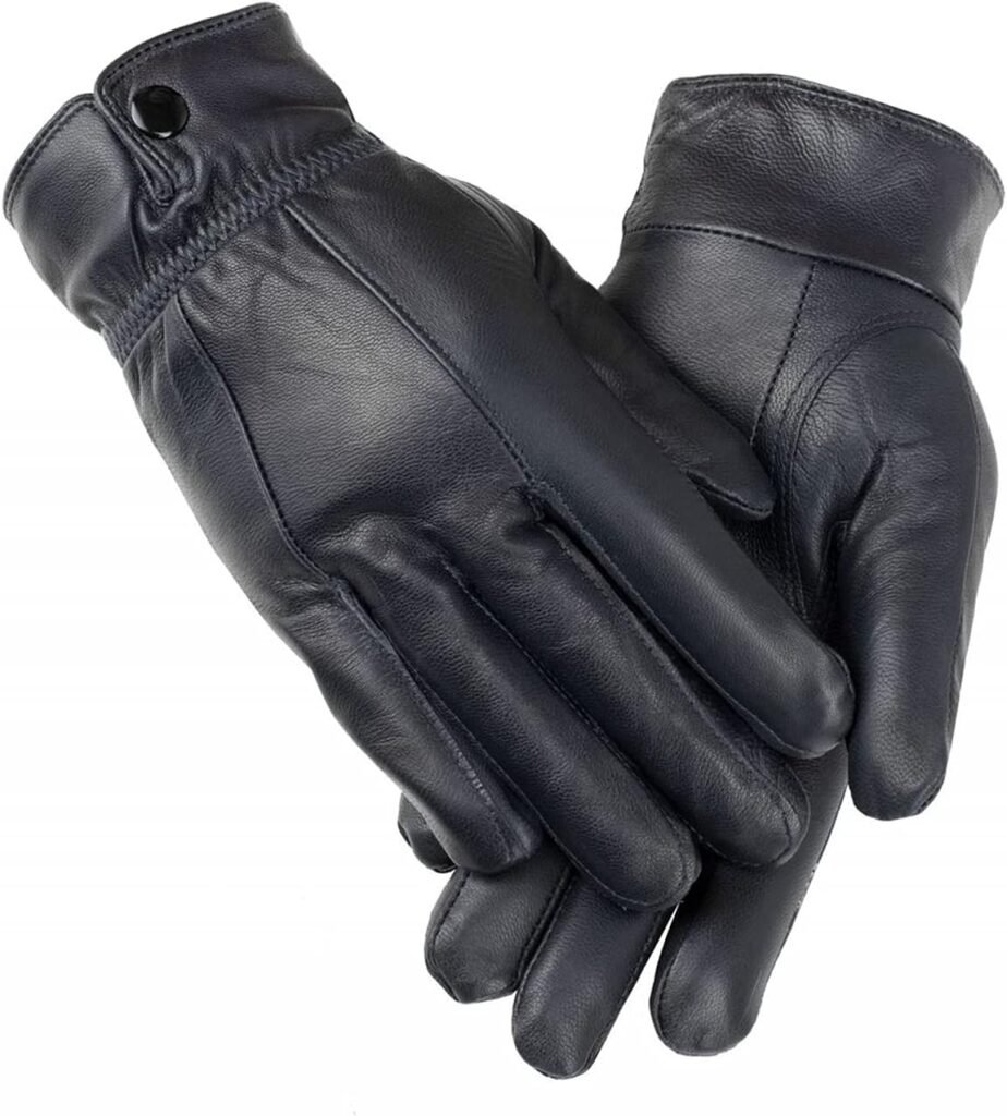 Women’s Leather Gloves, Extra Soft and Warm Ladies Waterproof Gloves