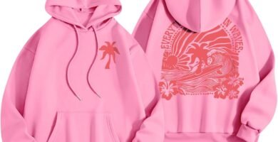 Womens Oversized Hoodie pink Hoodie Sweatshirts for Women UK Preppy Teen Girl Clothes Womens Printed Hoodie