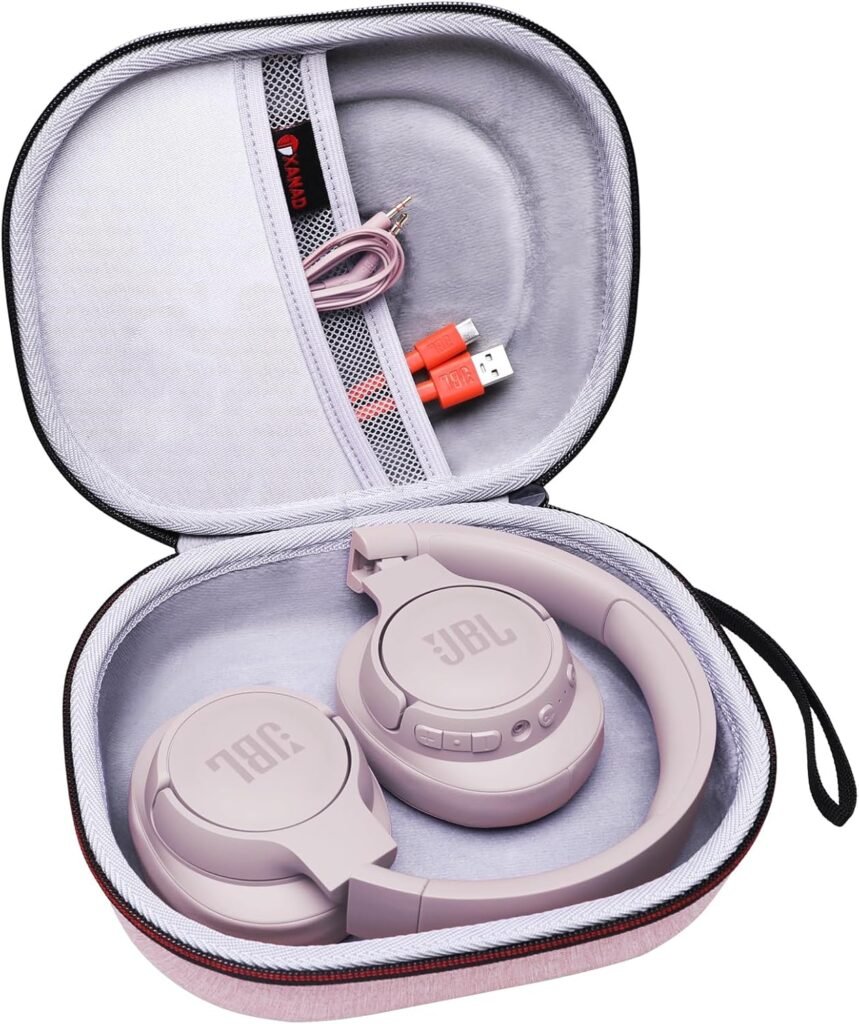 XANAD Hard Case for JBL Tune 510BT / 660NC / 710BT / 760NC / 720BT / 520BT / 710BT / 670NC and JBL Live 660NC / 770nc / 670NC / 460NC Wireless on-ear Headphones (Pink)