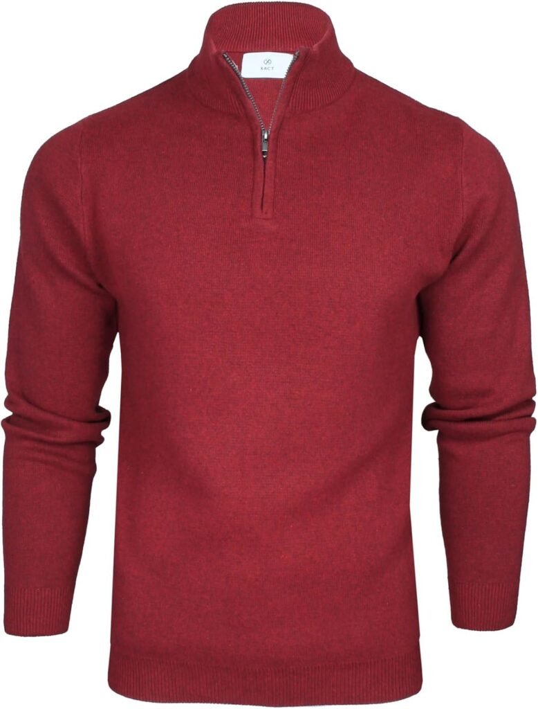 Xact Mens Cotton Rich 1/4 Zip Knit Jumper