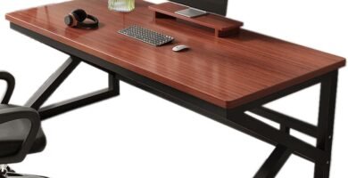 YSUEFIJO Home Office Computer Desk, Gaming Table Corner Desk, Student Laptop PC Writing Desks, Modern Simple Wooden Desk, Metal Frame, for Home Office Bedroom YSUEFIJO Home Office Computer Desk, Gaming Table Corner Desk, Student Laptop PC Writing Desks, Modern Simple Wooden Desk, Metal Frame, for Home Office Bedroom
