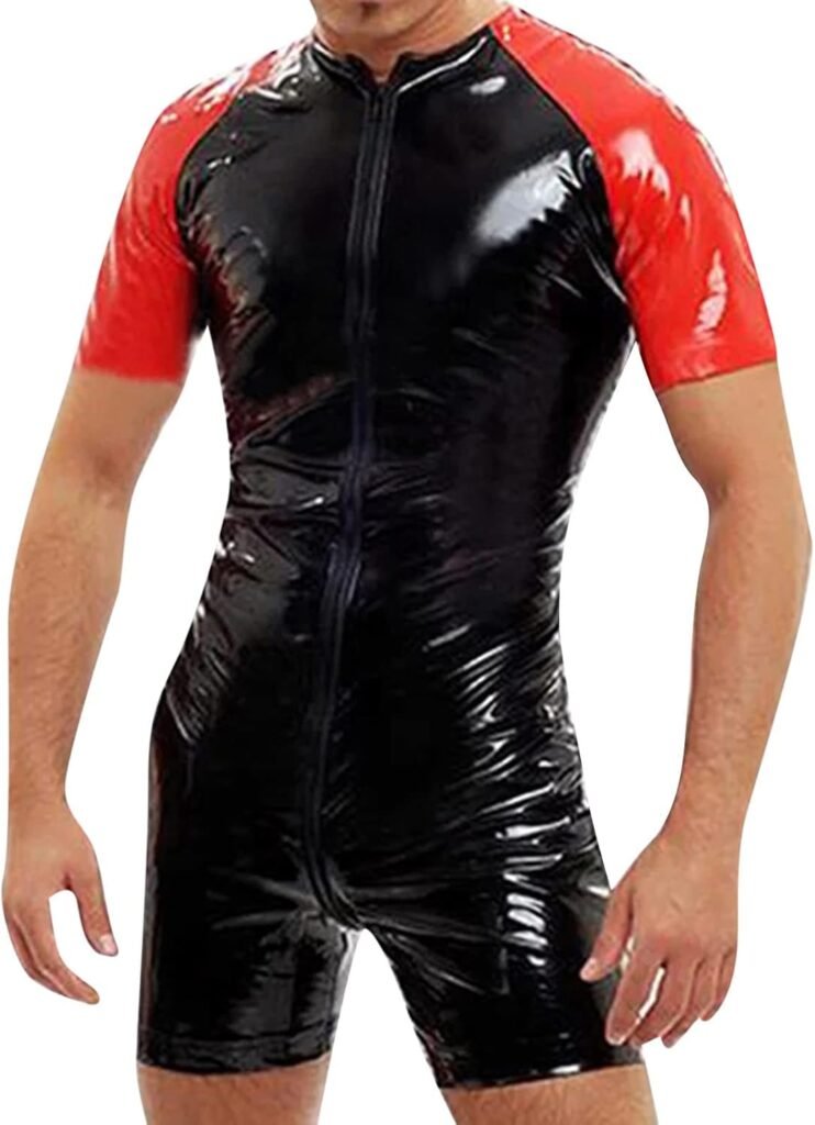 YUHAOTIN Sexy Mens Underwear Naughty Stuff Husband Mens 4 Seasons Fashion Casual Solid Color Leather Shorts Sexy Soft Leather Taste Underwear Shorts Pants Trousers