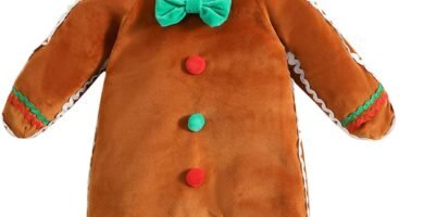 Yoisdtxc Toddler Baby Girl Boy Gingerbread Man Romper Bow Tie Hooded Jumpsuit Fall Winter My First Christmas Outfit With Hat