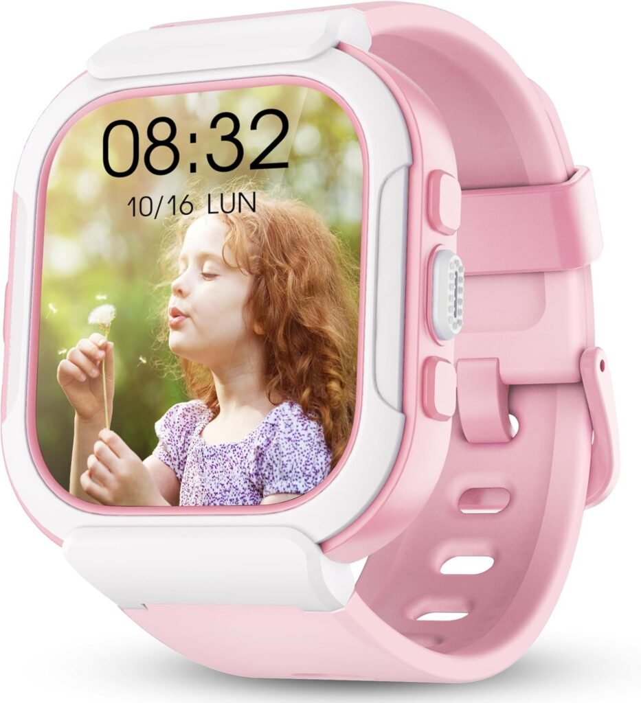 ZOSKVEE Kids Smart Watch, IP68 Waterproof Kids Fitness Tracker Watch with 1.4’’ DIY Watch Face, Heart Rate/SpO2/Sleep Monitor, Pedometer, Alarm Clock and Game, Gifts for Teens Boys 5-12 Years Old