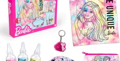 abeec Barbie Tie Dye Kit with Barbie Tote Bag, Barbie Purse and Headband. Fashion Design Barbie Accessories, Fun Arts and Crafts, Educational Toys for Girls abeec Barbie Tie Dye Kit with Barbie Tote Bag, Barbie Purse and Headband. Fashion Design Barbie Accessories, Fun Arts and Crafts, Educational Toys for Girls