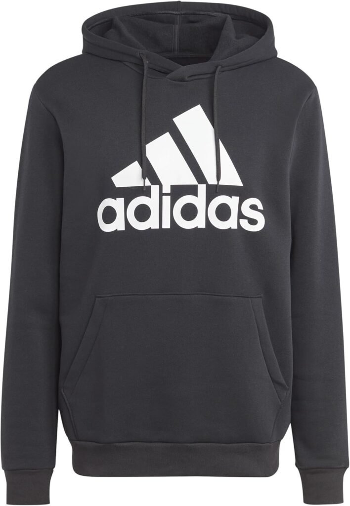 adidas Men’s Essentials Fleece Big Logo Hoodie Hooded Sweat