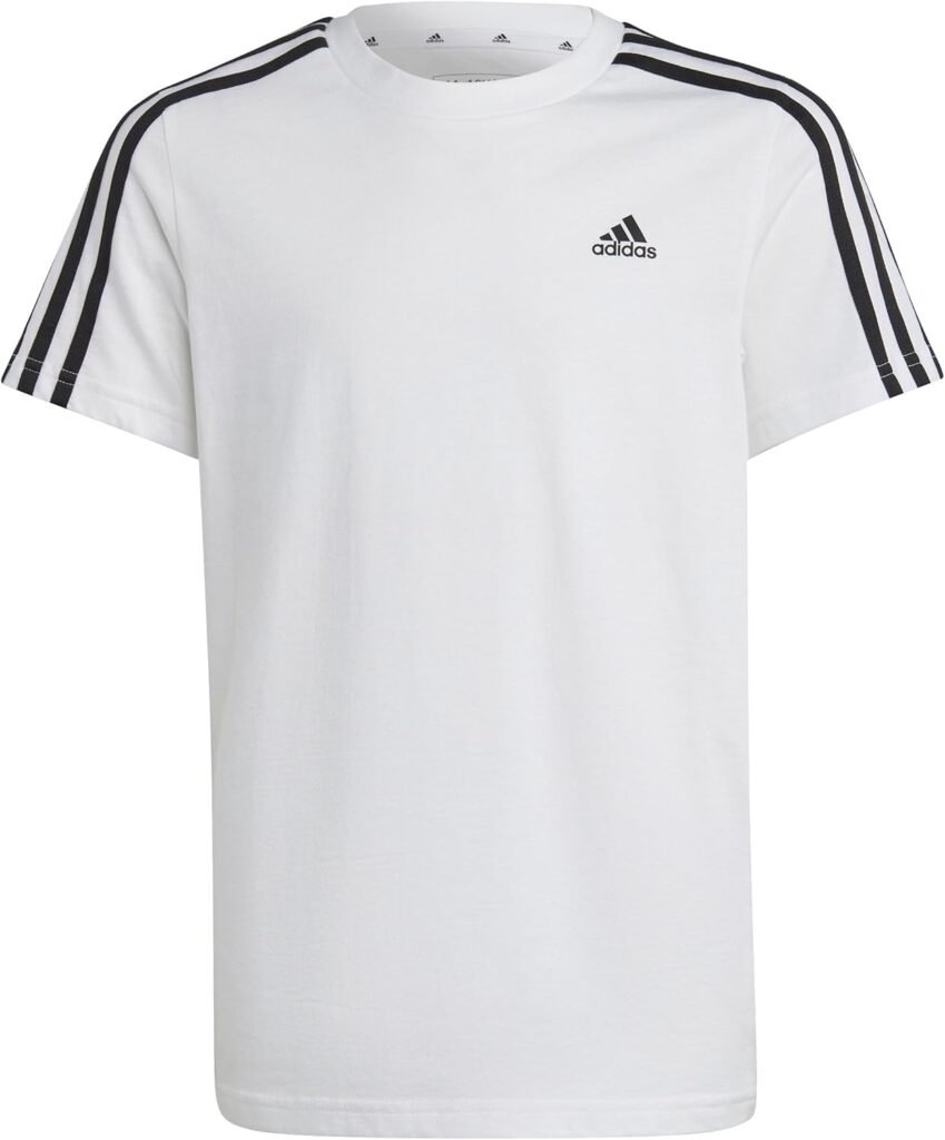 adidas Unisex Kids Essentials 3-Stripes Cotton T-Shirt T-Shirt adidas Unisex Kids Essentials 3-Stripes Cotton T-Shirt T-Shirt