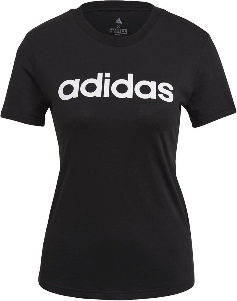 adidas Women’s Essentials Slim Logo Tee Women’s T-Shirt (Pack of 1)