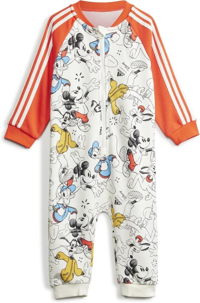 adidas x Disney Mickey Mouse Bodysuit, Cotton, Multicolour adidas x Disney Mickey Mouse Bodysuit, Cotton, Multicolour