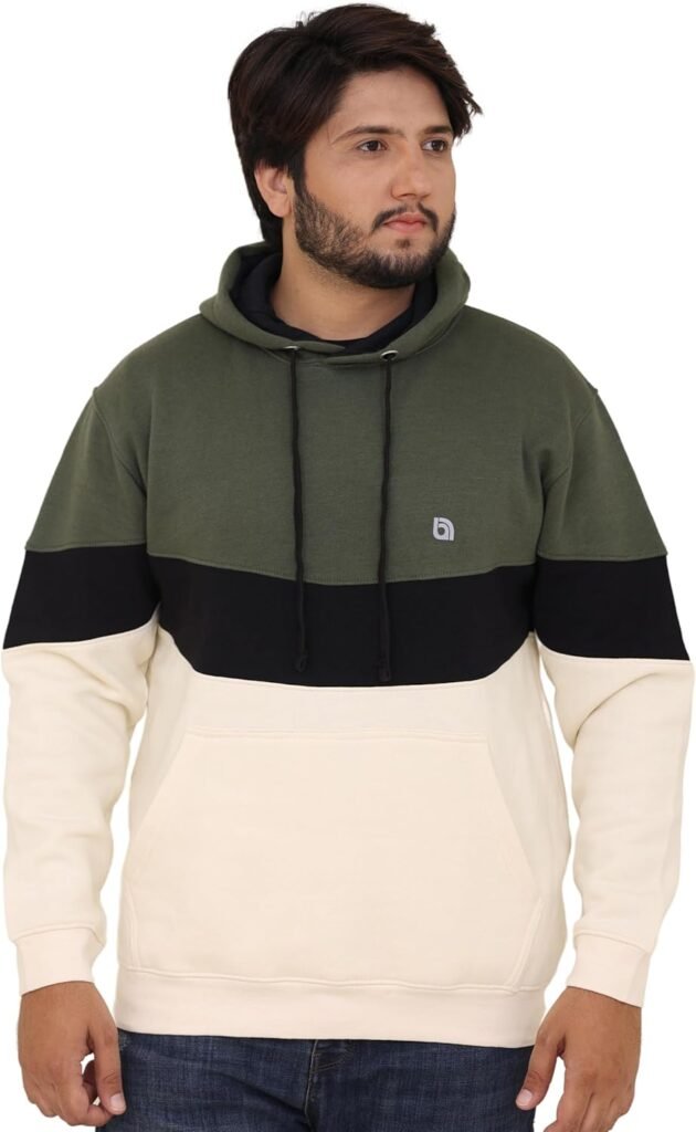 biyya® Men’s Hoodies Pullover Hooded Top Hoodie for mens Sweatshirts Long Sleeve Hoody Drawstring Casual Tops with Pockets S-3XL