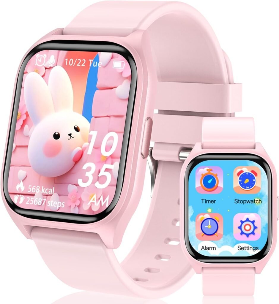 clleylise Kids Smart Watch for Boys Girls, Kids Fitness Activity Tracker Watch, Pedometers, Heart Rate Sleep Monitor, 18 Sport Modes, Calories Counter, Alarm Clock, Kids Gifts for Teens 4+ (Pink) clleylise Kids Smart Watch for Boys Girls, Kids Fitness Activity Tracker Watch, Pedometers, Heart Rate Sleep Monitor, 18 Sport Modes, Calories Counter, Alarm Clock, Kids Gifts for Teens 4+ (Pink)