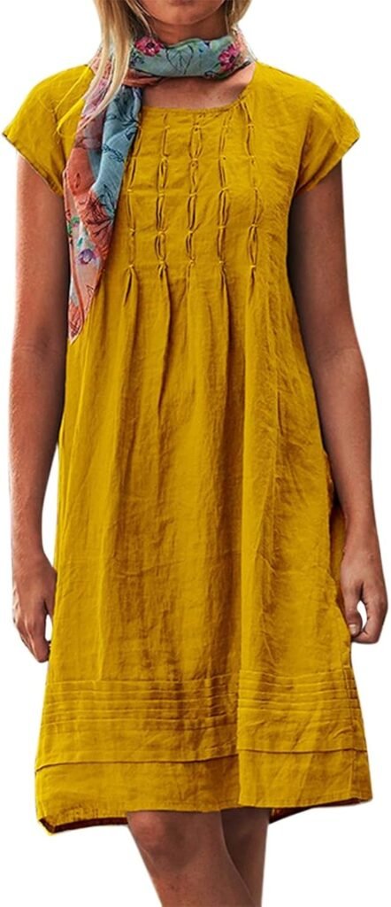 dresses for women Women Solid Dress Short Sleeve Fold Loose Round Neck Mini Dress Holiday Dress black maxi dress dresses for women Women Solid Dress Short Sleeve Fold Loose Round Neck Mini Dress Holiday Dress black maxi dress