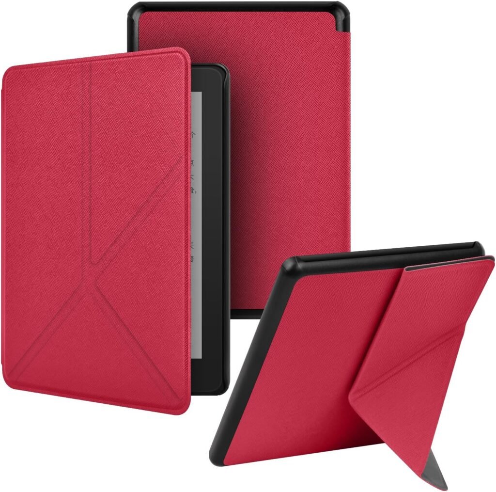 enoxboo Case for Kindle Paperwhite 12th Generation 2024/ Kindle Colorsoft Signature Edition, 7 inch Cover with Auto Sleep Wake Feature, Ultra-thin Origami Standing Shell Cover