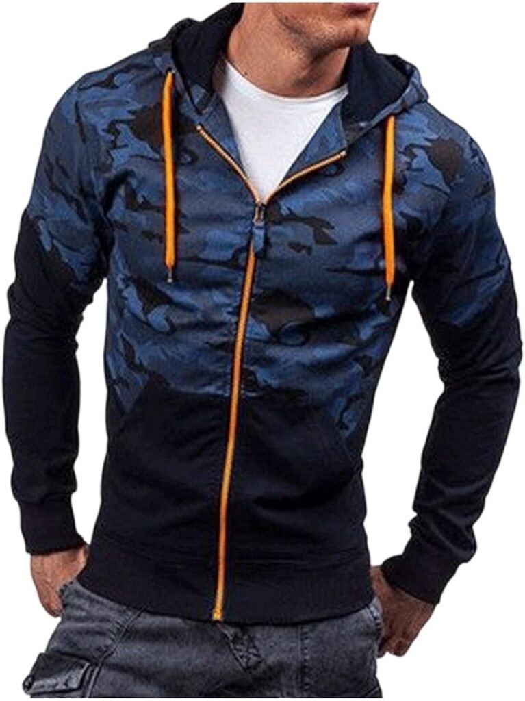 for Man Winter Fall Long Sleeve Color Block Loose Fit Hooded Hoodies Outfits Sweatshirt Mens 2024 Y2K