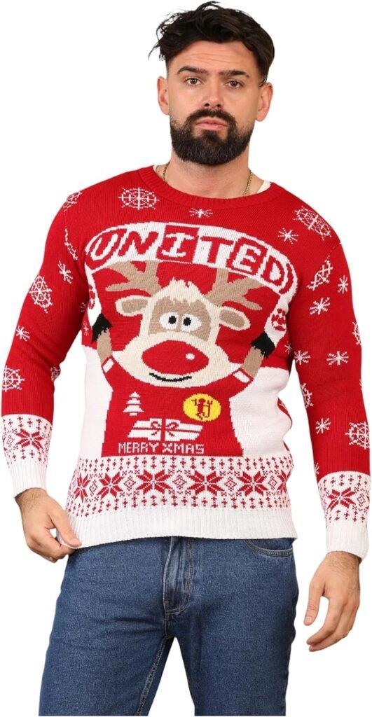 kraftd Mens & Kids Christmas Jumper Acrylic Xmas Sweater Crew Neck Festive Jumpers | Knitted Pullover | Winter Sweater | Mens Clothing | Boys Sweatshirt kraftd Mens & Kids Christmas Jumper Acrylic Xmas Sweater Crew Neck Festive Jumpers | Knitted Pullover | Winter Sweater | Mens Clothing | Boys Sweatshirt