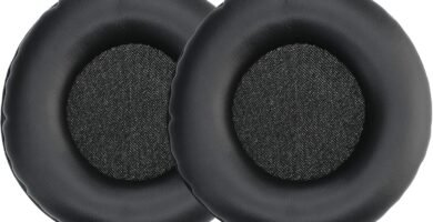 kwmobile Ear Pads Compatible with JBL E50BT Earpads – 2x Replacement for Headphones – Black