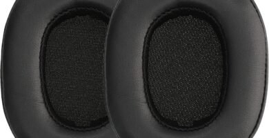 kwmobile Ear Pads Compatible with JBL E55BT Earpads – 2x Replacement for Headphones – Black