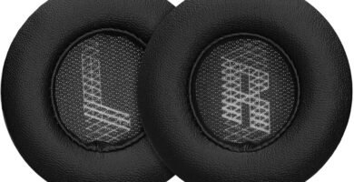 kwmobile Ear Pads Compatible with JBL LIVE 460NC / LIVE400BT Earpads – 2x Replacement for Headphones – Black
