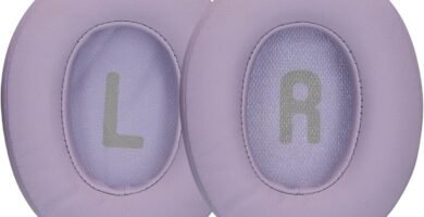 kwmobile Ear Pads Compatible with JBL Tune 770NC / 770 / 720BT / 720 Earpads – 2x Replacement for Headphones – Lavender