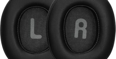 kwmobile Ear Pads Compatible with JBL Tune T760NC / T750BTNC / T710BT / T700BT Earpads – 2x Replacement for Headphones – Black