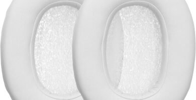 kwmobile Ear Pads Compatible with Sony ULT WEAR Earpads – 2x Replacement for Headphones – White