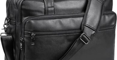 seyfocnia Leather Laptop Bag, Men’s 15.6 Inche Messenger Briefcase Business Satchel Computer Handbag Shoulder Bag Fits 15.6 Inch Laptop Computer (Black) seyfocnia Leather Laptop Bag, Men’s 15.6 Inche Messenger Briefcase Business Satchel Computer Handbag Shoulder Bag Fits 15.6 Inch Laptop Computer (Black)