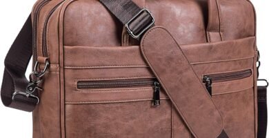 seyfocnia Men’s Business Travel Briefcase Leather Messenger Bags Laptop Bag 17.3 inch Work Computer Bag Satchel Bag (Brown) seyfocnia Men’s Business Travel Briefcase Leather Messenger Bags Laptop Bag 17.3 inch Work Computer Bag Satchel Bag (Brown)