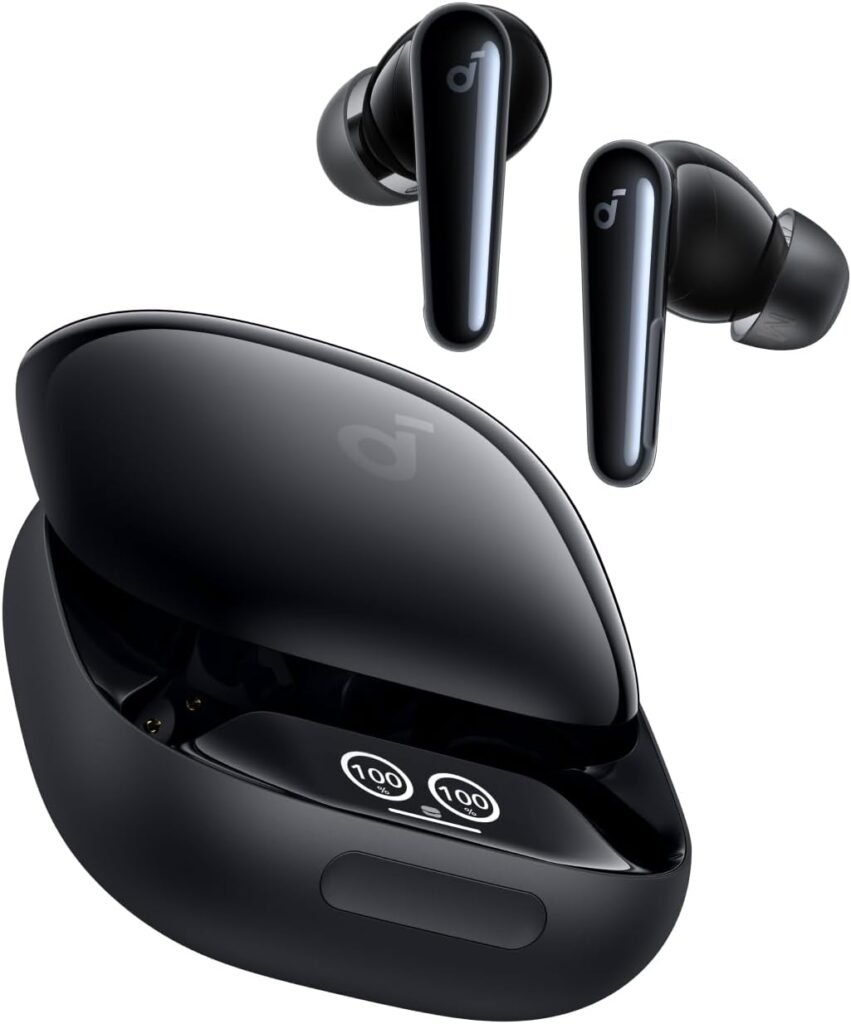 soundcore Liberty 4 Pro by Anker, Noise Cancelling Wireless Earbuds, 7-Sensor and Real-Time Adaptive Noise Cancelling, 2× Faster Charging, Studio-Level Hi-Fi Music, Clear Calls with 9 Mics and AI soundcore Liberty 4 Pro by Anker, Noise Cancelling Wireless Earbuds, 7-Sensor and Real-Time Adaptive Noise Cancelling, 2× Faster Charging, Studio-Level Hi-Fi Music, Clear Calls with 9 Mics and AI
