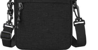 wimony Cross Body Bag Men, Mens Shoulder Bag, Small Messenger Bag, Adjustable Small Man Bags with Multiple Zipper Pockets, Suitable for Daily Work and Travel (Black With 1 Card Holder) wimony Cross Body Bag Men, Mens Shoulder Bag, Small Messenger Bag, Adjustable Small Man Bags with Multiple Zipper Pockets, Suitable for Daily Work and Travel (Black With 1 Card Holder)