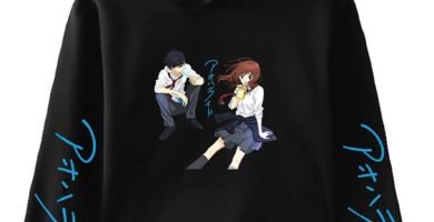 xhomeshop Ao Haru Ride Fashion Casual Pullover Hoodie Anime Futaba Yoshioka and Kou Mabuchi Cosplay Costumes Womens and Teen Girls Printed Cat Ear Cropped Tops