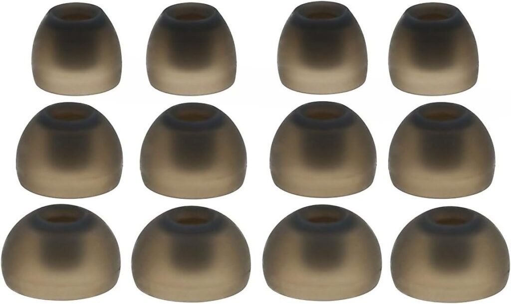 12pcs (TRS-B) 4S / 4M / 4L Replacement Set Ear Adapters Ear Tips Earbuds for Philips SHE SHO SHS SHQ SHB Series In-Ear Earphones Headphones