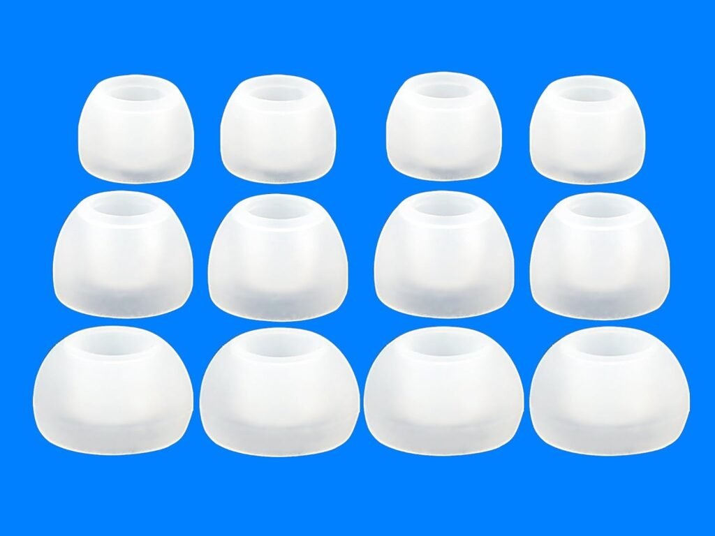 12pcs (TRS-W) 4S / 4M / 4L Replacement Ear Adapters Earbuds Ear Tips Set for Philips SHE SHO SHS SHQ SHB Series In-Ear Earphones Headphones