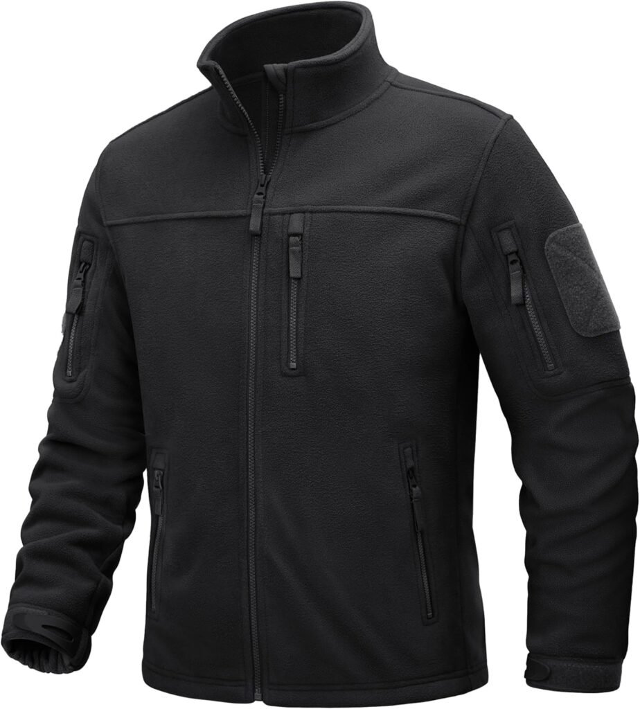 TACVASEN Men’s Jacket Winter Tactical Jackets Full-Zip Fleece Jacket with Zipper Pockets TACVASEN Men’s Jacket Winter Tactical Jackets Full-Zip Fleece Jacket with Zipper Pockets