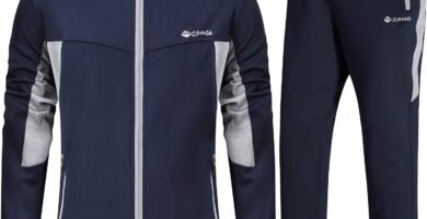Rdruko Mens Tracksuit Set Hooded Jacket Sweatsuits Jogging Tops Full Zip Joggers Sports Sweatsuit with 2 Pockets Rdruko Mens Tracksuit Set Hooded Jacket Sweatsuits Jogging Tops Full Zip Joggers Sports Sweatsuit with 2 Pockets