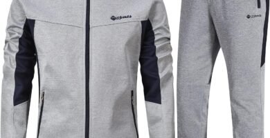Rdruko Mens Tracksuit Set Hooded Jacket Sweatsuits Jogging Tops Full Zip Joggers Sports Sweatsuit with 2 Pockets Rdruko Mens Tracksuit Set Hooded Jacket Sweatsuits Jogging Tops Full Zip Joggers Sports Sweatsuit with 2 Pockets