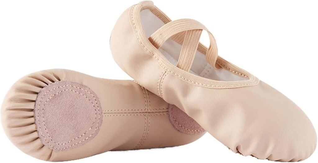 TETSUO Girls Ballet Shoes, Indoor Gymnastic Ballerina Dance Flats Slippers for Kids, Toddlers Dancing, Yoga, Fitness TETSUO Girls Ballet Shoes, Indoor Gymnastic Ballerina Dance Flats Slippers for Kids, Toddlers Dancing, Yoga, Fitness